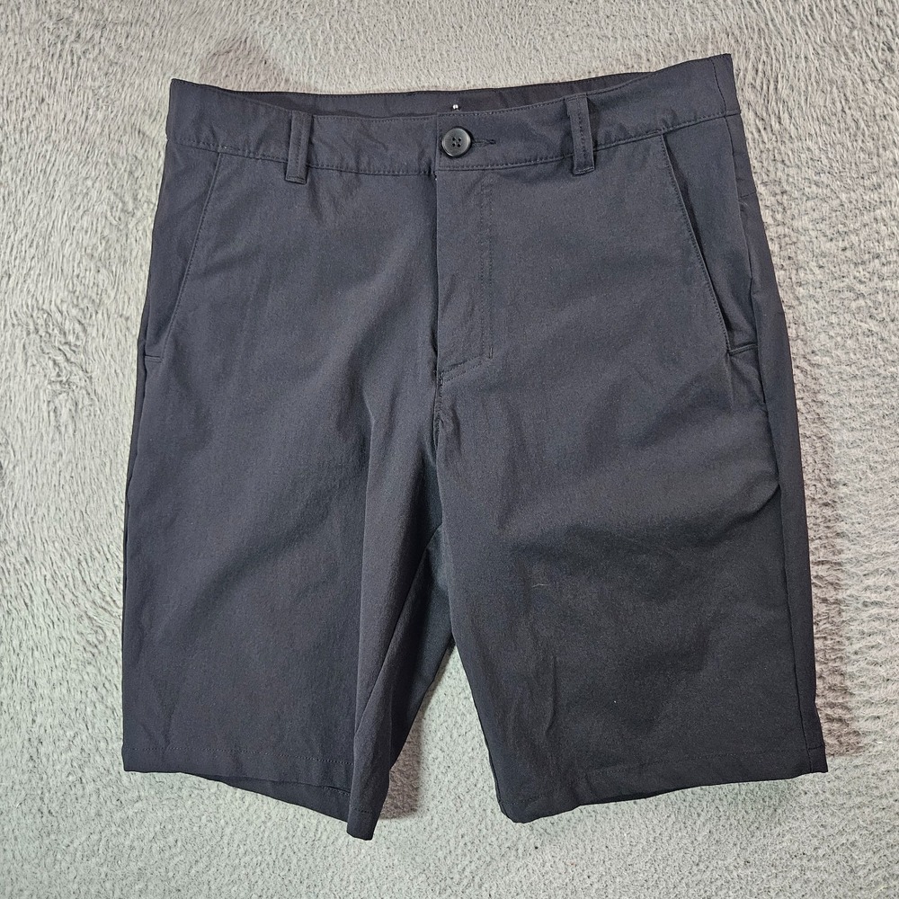 Oakley Shorts Men 30 Regular Fit Stretch Black Performance Golf Logo
